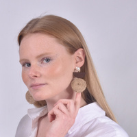 Mya Rolled Knit Ethical Earrings (for pierced ears)