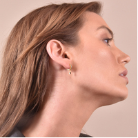 Lenore Pavé CZ Dainty Drop Earrings