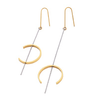 Helene Line Art Drop Earrings