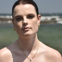 Marcie Open Square Earrings (Gold Vermeil)