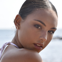 Gabrielle Pastel Diamante Climber Earrings (Pink)