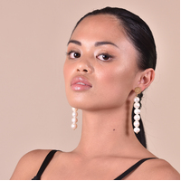 Celeste 24K Freshwater Pearl Drop Earrings 