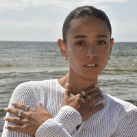 Carter Artsy Silver Bag Earrings