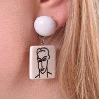 Matisse Artsy Portraits Drop Earrings (my ears are pierced)