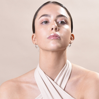 Vianca Artsy Face To Face Earrings (Silver)