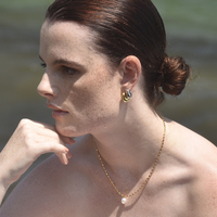 Draco Sculptural Puff Earrings (Gold Vermeil)