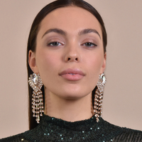 Dawn Crystal Diamante Earrings (my ears are pierced)