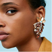 Cecelia Dusk Glamour Earrings (my ears are pierced)