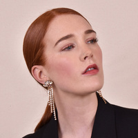 Lilie Crystal Tassel Earrings  (my ears are pierced)