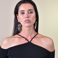 Livia Tassel Glamour Earrings (my ears are pierced)