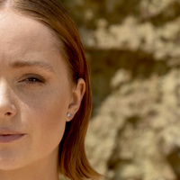 Miray Dainty Opal Stud Earrings (Silver)