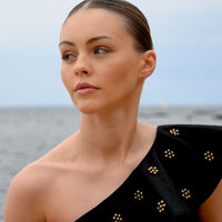 Scorpio Artisan Zirconia Pavé Stud Earrings (Gold)