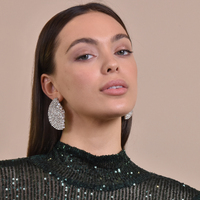 Deanna Catwalk Diamante Statement Earrings