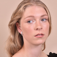 Mae Artsy Silver Foil Earrings