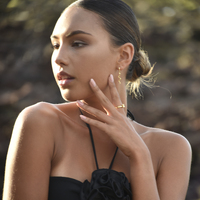 Bambie Serpent Drop Earrings (Gold)