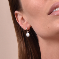 Joslyn Starburst Dainty Hoop Earrings