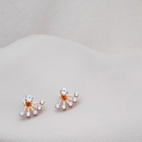 Benicia Rose Gold Stud Earrings