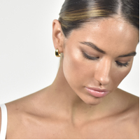 Elea Modern Teardrop Earrings (Gold Vermeil)