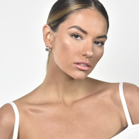 Hani Silver Curved Earrings 