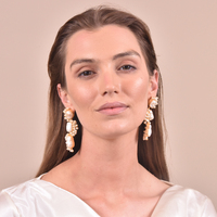 Amour 22K Luxury Pearl Bouquet Earrings (my ears are not pierced)