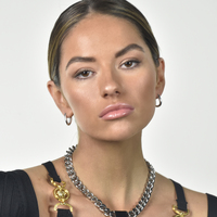 Enoa Fine Twist Huggie Earrings (Silver)