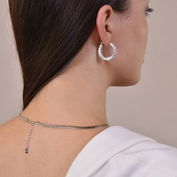 Carabelle Topaz Hoop Earrings