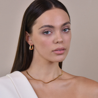 Porter Modern Gold Chic Huggie Earrings