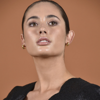 Archie Artsy Twin Curve Earrings (Gold Vermeil)