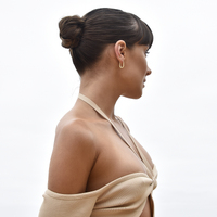 Josi Minimalist Twisted Huggie Earrings (Gold Vermeil)