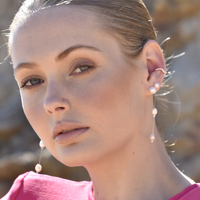 Flo Ear Contour Cuff Earring Single Piece (Silver)