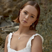 Alique Wavy Line Pearl Drop Earrings (Silver)