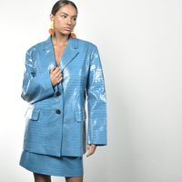 Mani Geo Oversized Wood Craft Earrings