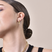 Archer Modern Muse Loop Chain Earrings 