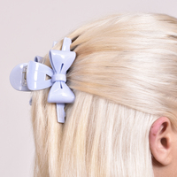 Layla Bow Hair Claw (Blue)