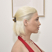 Ari Bow Hair Claw Set (Red & Turquoise)