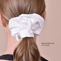 Ivory Earthy Muse Cotton Scrunchie Set