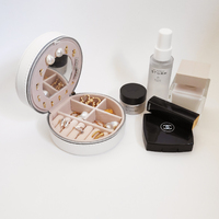 Vegan Leather Jewellery Storage Travel Case