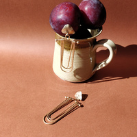 Editta Sculpture Layered Earrings (my ears are pierced)