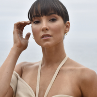 Aisling Beaded C Hoop Earrings (Gold Vermeil)