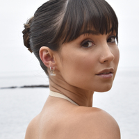 Beatriz Diamante Padlock Drop Earrings (Silver)