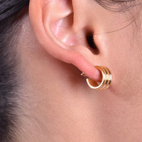 Esa Dainty C Hoop Earrings