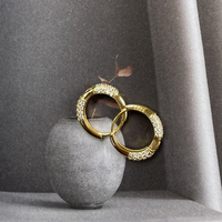 Delphi 18K Dainty Shimmer Sleeper Earrings