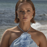 Sloane Chunky Droplet Earrings (Silver)