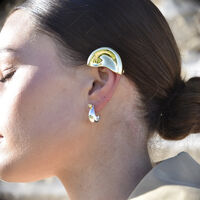 Hanako Sculpture Ear Cuff (Gold Single Piece)