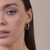Oria Premium Gold Hoop Earrings