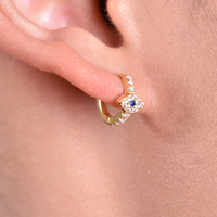 Aliyah Dainty Evil Eye Hoop Earrings