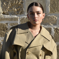 Giverny Artisan Fluid Huggie Earrings (Gold)