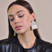 Brighton Runway Style Diamante Drop Earrings