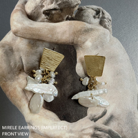 Mirele Artisan Pearl Drop Earrings (Imperfect)