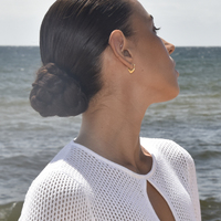 Femi Classic Heart Huggie Earrings (Gold)